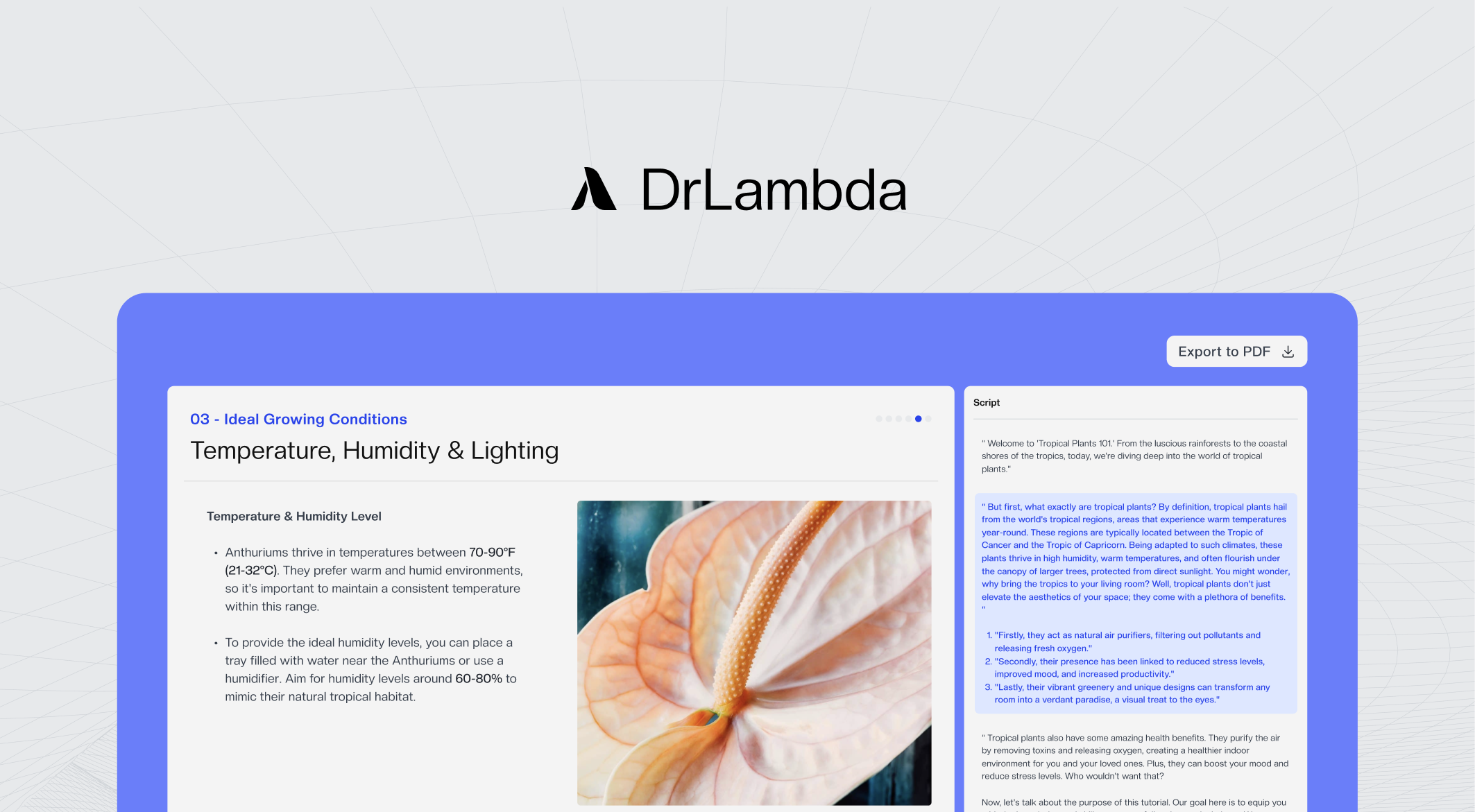 startuptile DrLambda Pro-One-click presentation AI tool through multiple sources