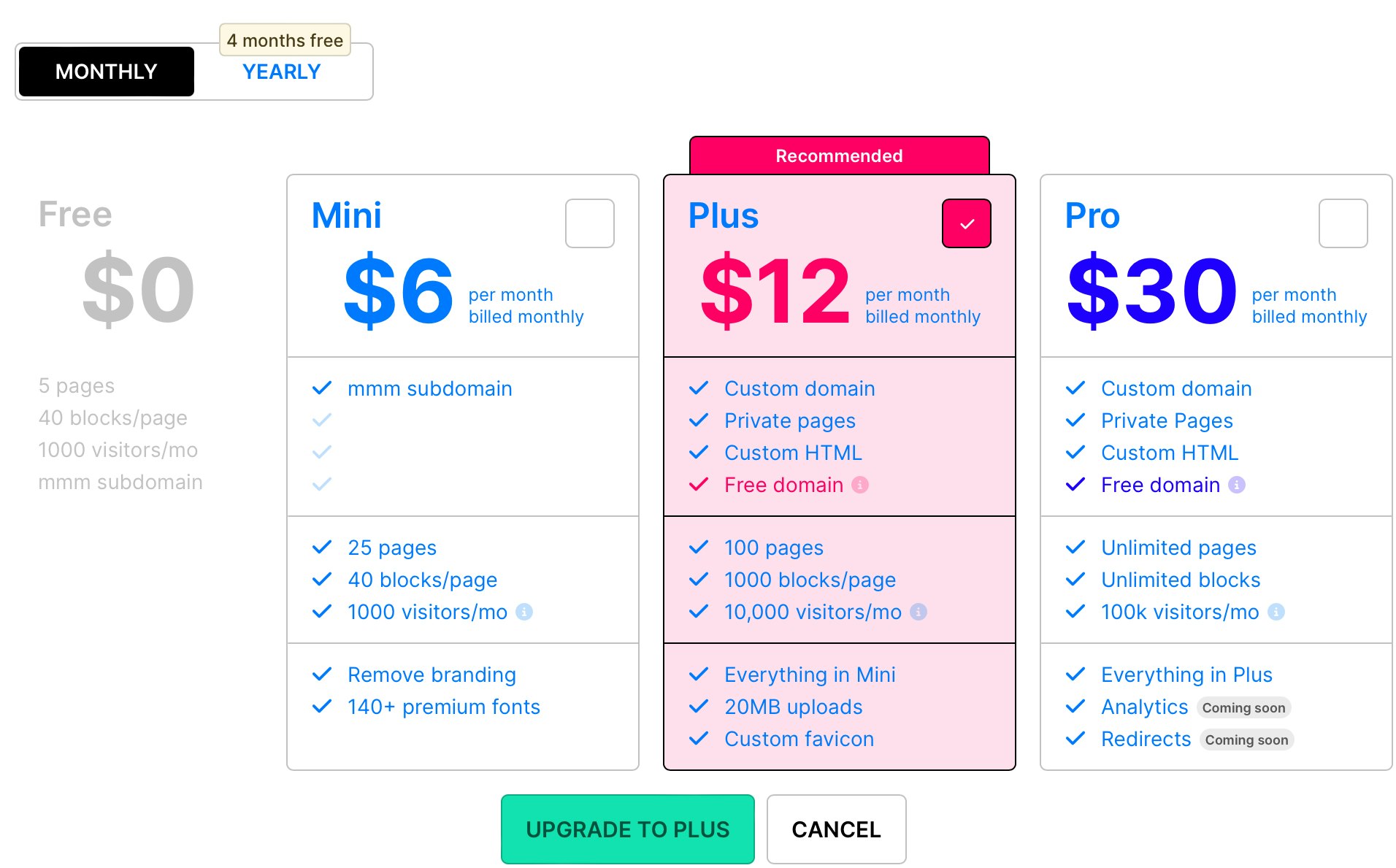 Media Mmm.page pro - Laman web mudah mati, dengan sentuhan - lebih banyak ciri! 1