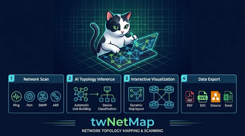 twNetMap screenshot 1