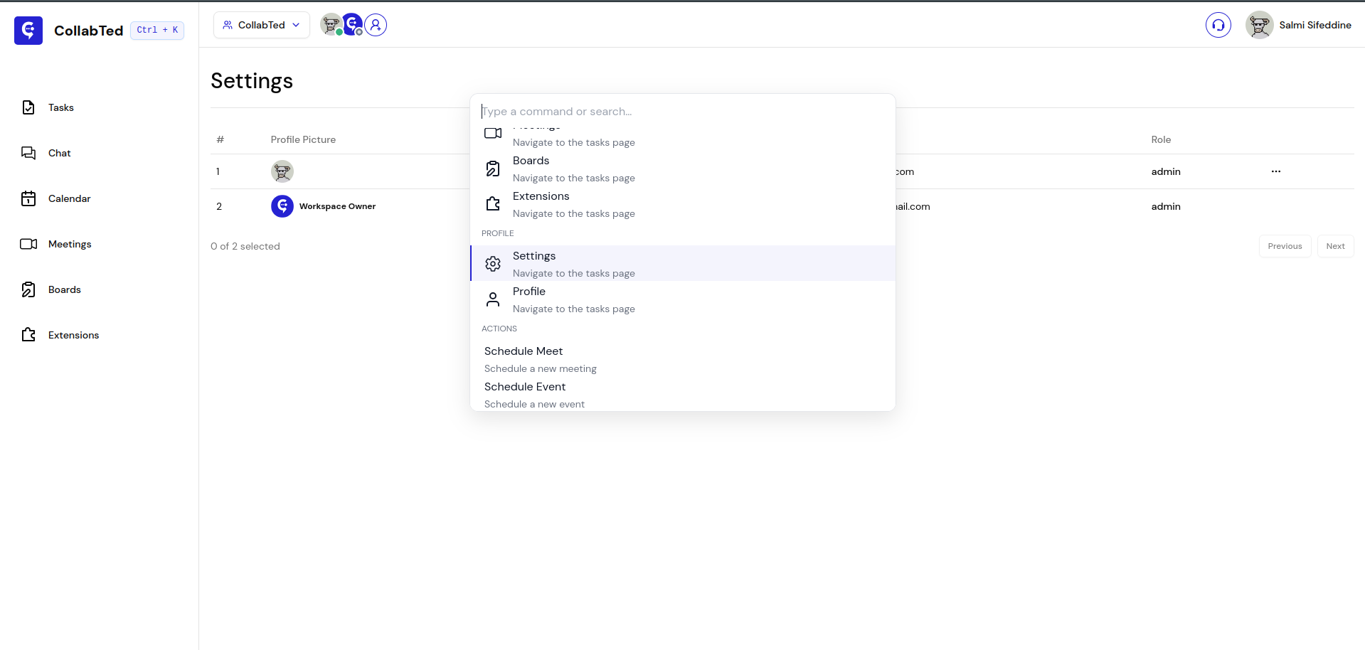 Colaborada - Plataforma minimalista de colaboración y gestión de equipos. media 9