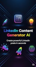 LinkedIn Content Generator AI Extension gallery image