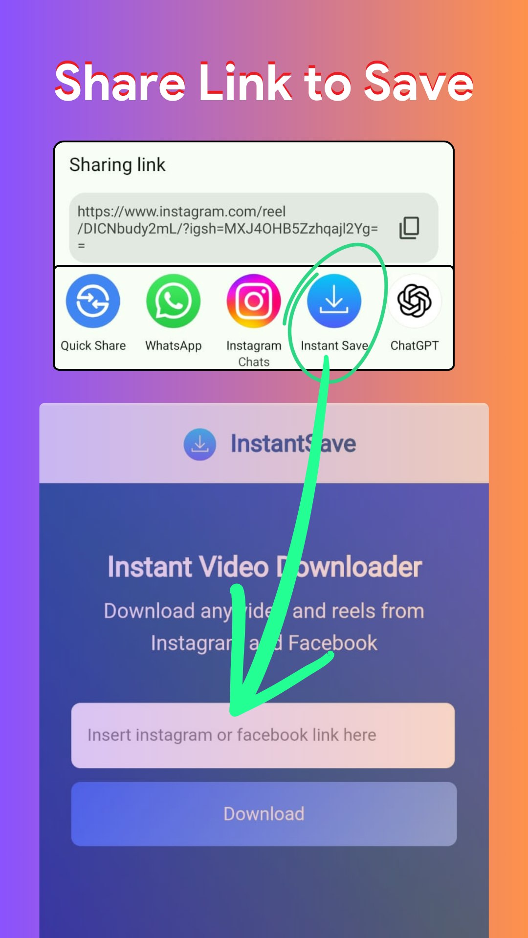 Media Simpan segera - Iklan percuma - Instantsave - Simpan video Instagram dan Facebook anda 4