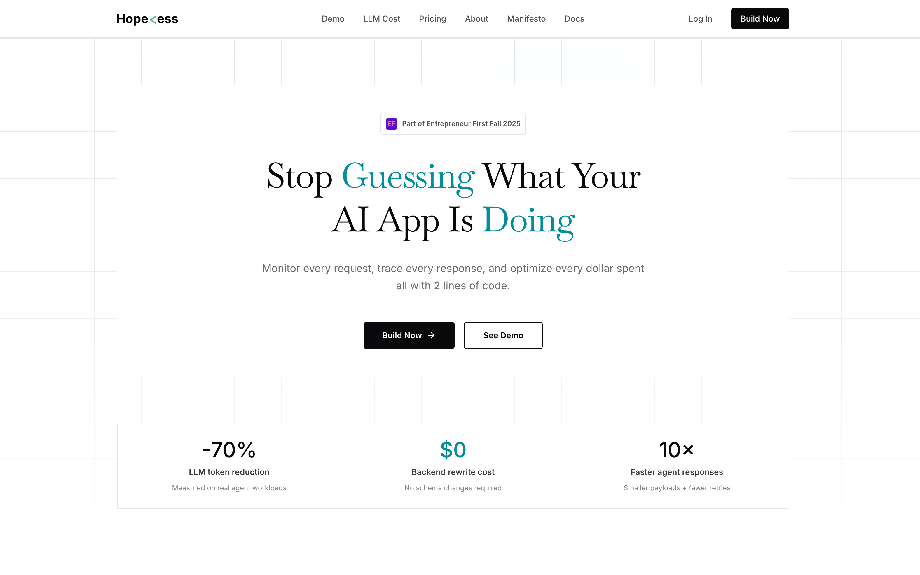 Hopeless - Screenshot 2 showing product features and functionality