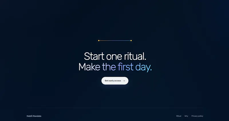 Habit Mandala Website screenshot 3