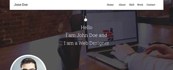 Free Responsive Website Templates for Personal Resume and Portfolio