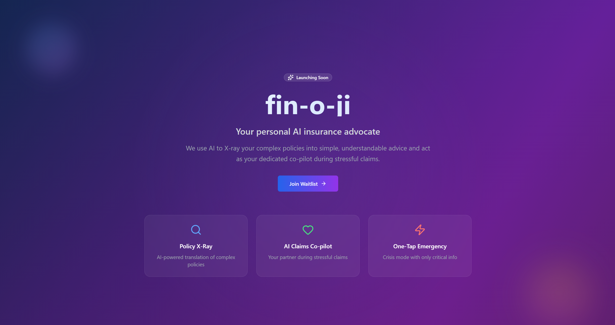 Finn Oji - Il tuo sostenitore dell'assicurazione personale alimentata dall'intelligenza artificiale media 1