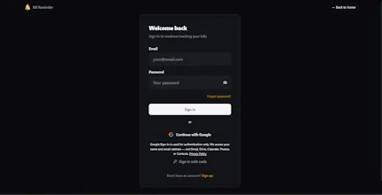 Bill Reminder gallery image