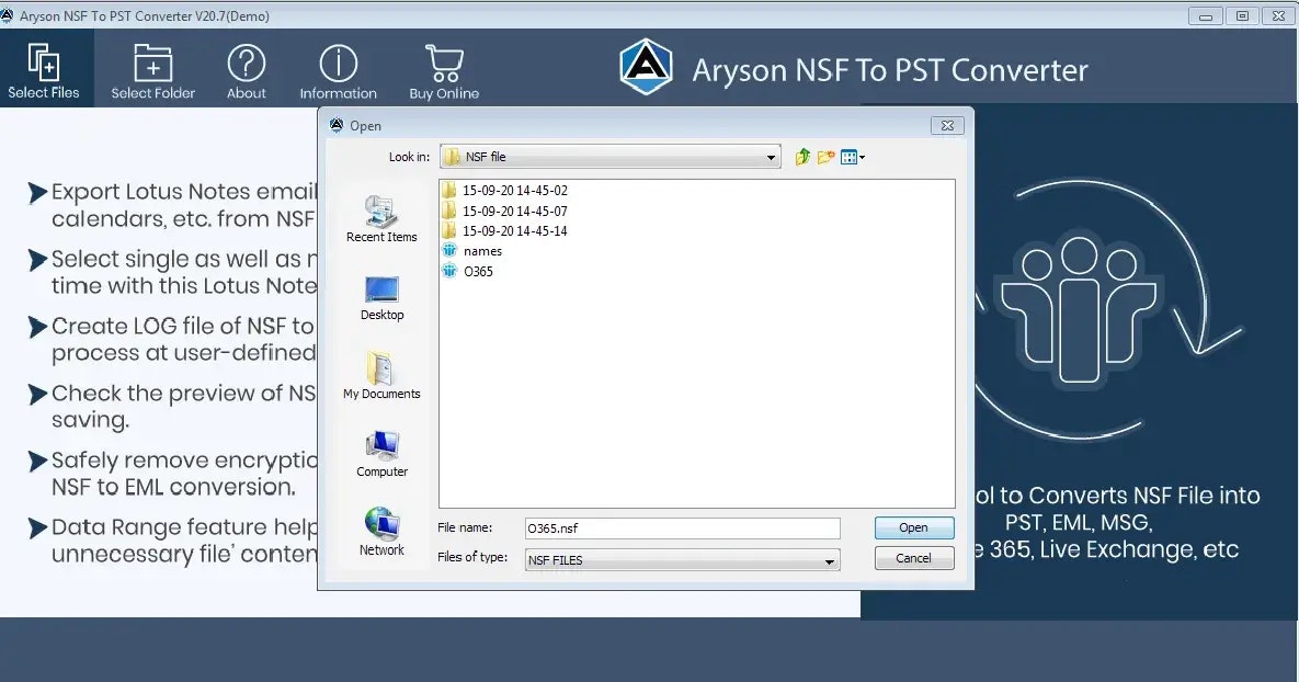 Lotus Notes NSF轉換器 - 將NSF文件轉換為多個文件格式和電子郵件客戶端 media 2