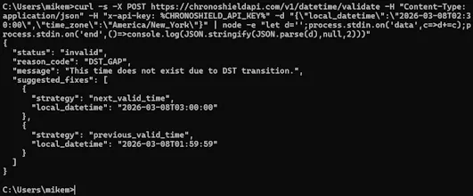 ChronoShield API gallery image