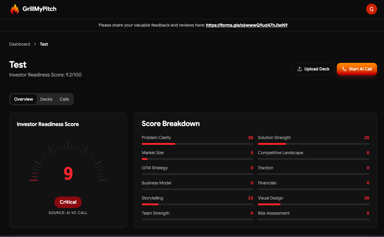 GrillMyPitch - Screenshot 3 showing product features and functionality