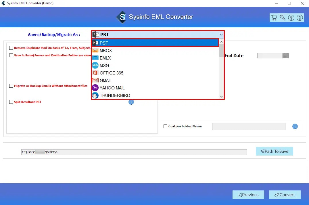 Windows Live Mail to Outlook 변환기 - Sysinfo Windows 라이브 메일, Outlook Converter 소프트웨어 미디어 4