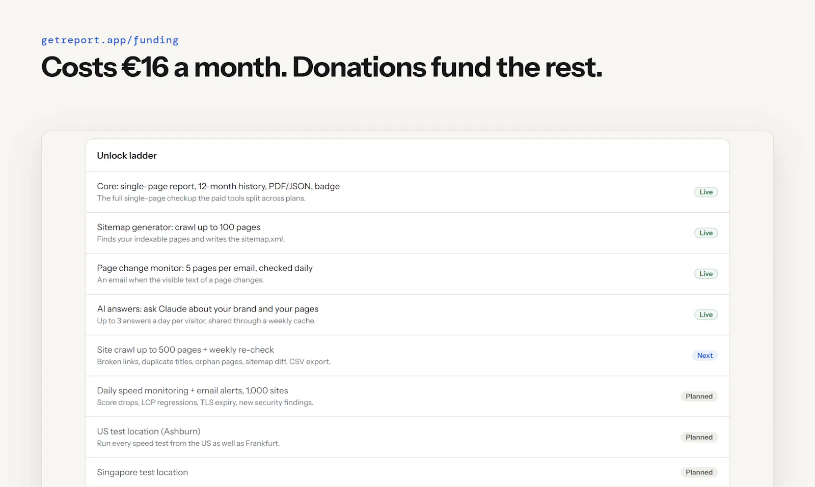 getReport screenshot 2