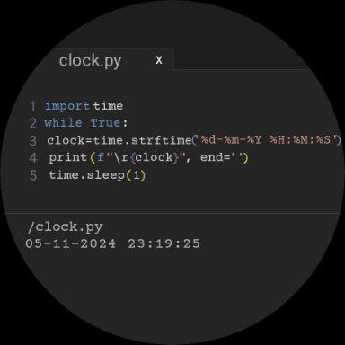 python鐘錶臉 - 用於Python編程的愛好者 media 1