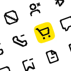 Skware - icon pack, 100 pixelized icons