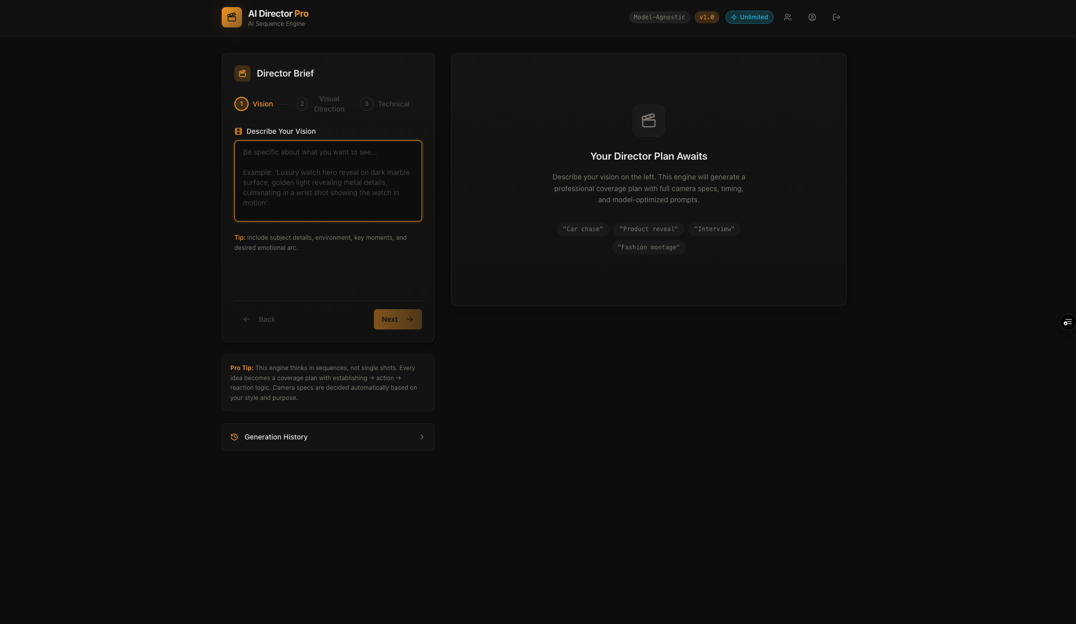 AI director gallery image