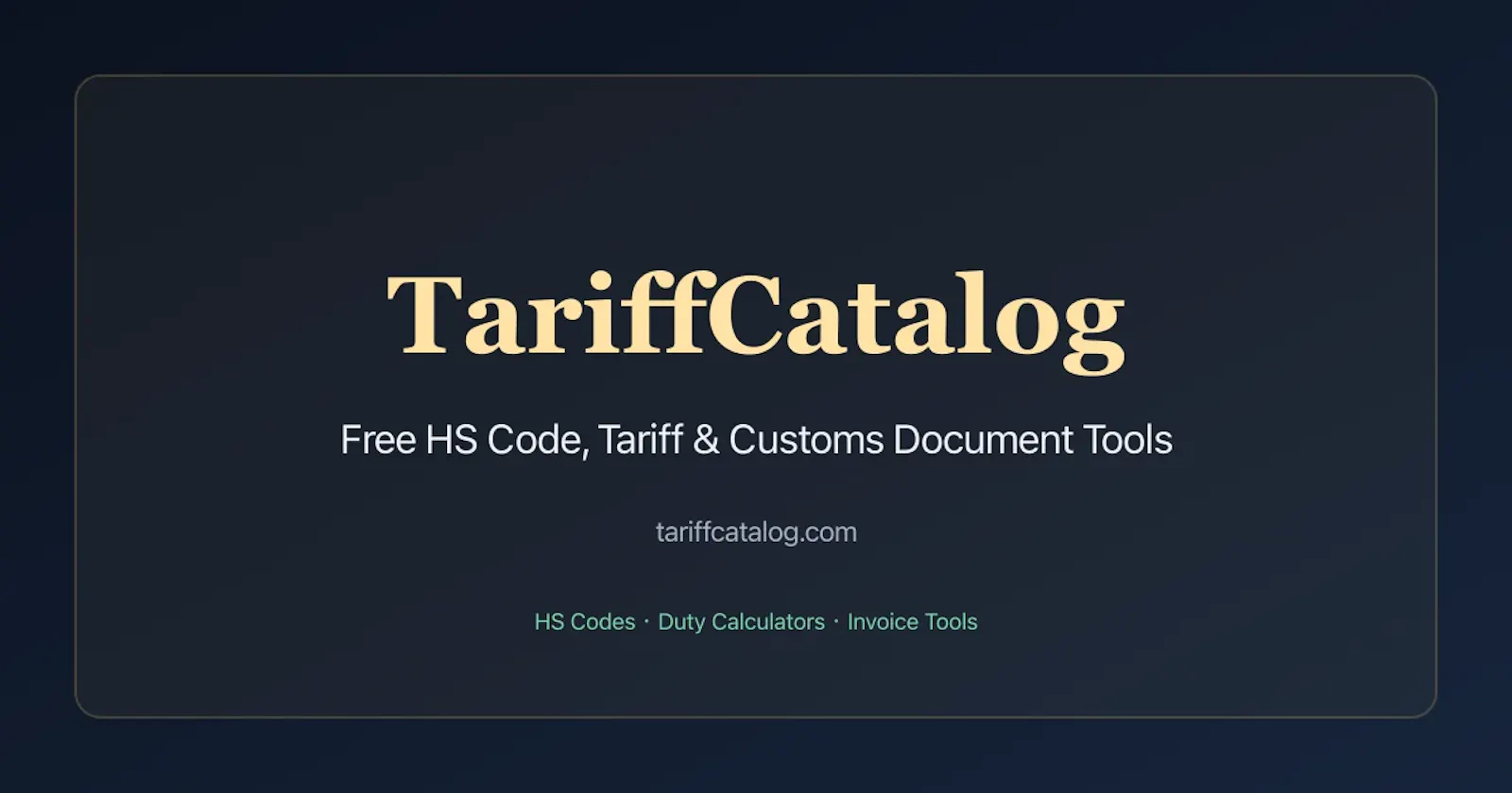TariffCatalog screenshot 1