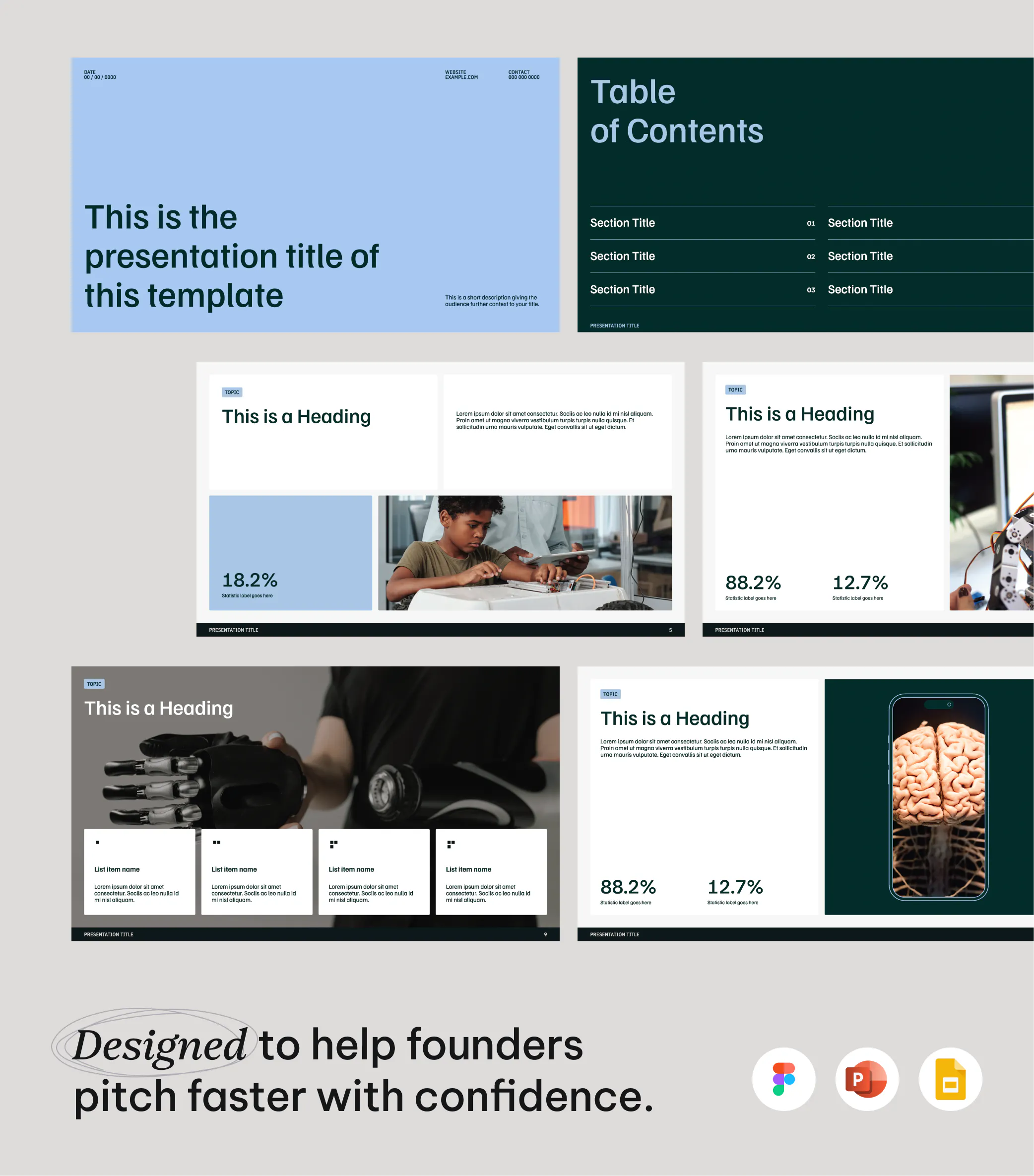 Investors Pitch Deck Template gallery image