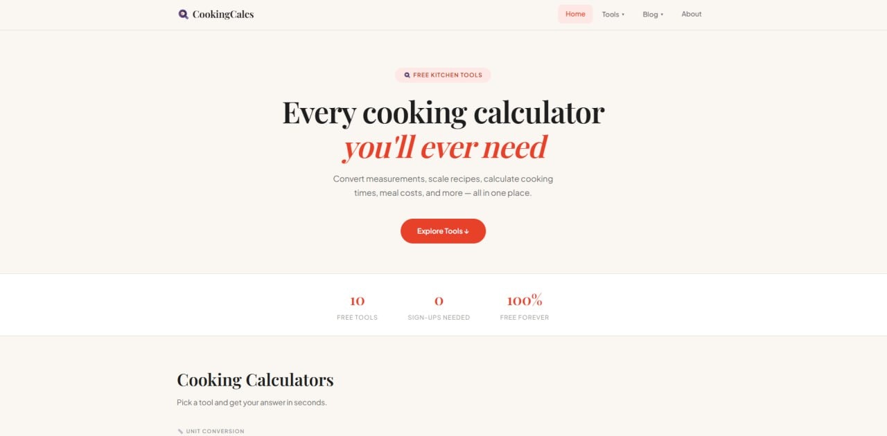 CookingCalcs gallery image