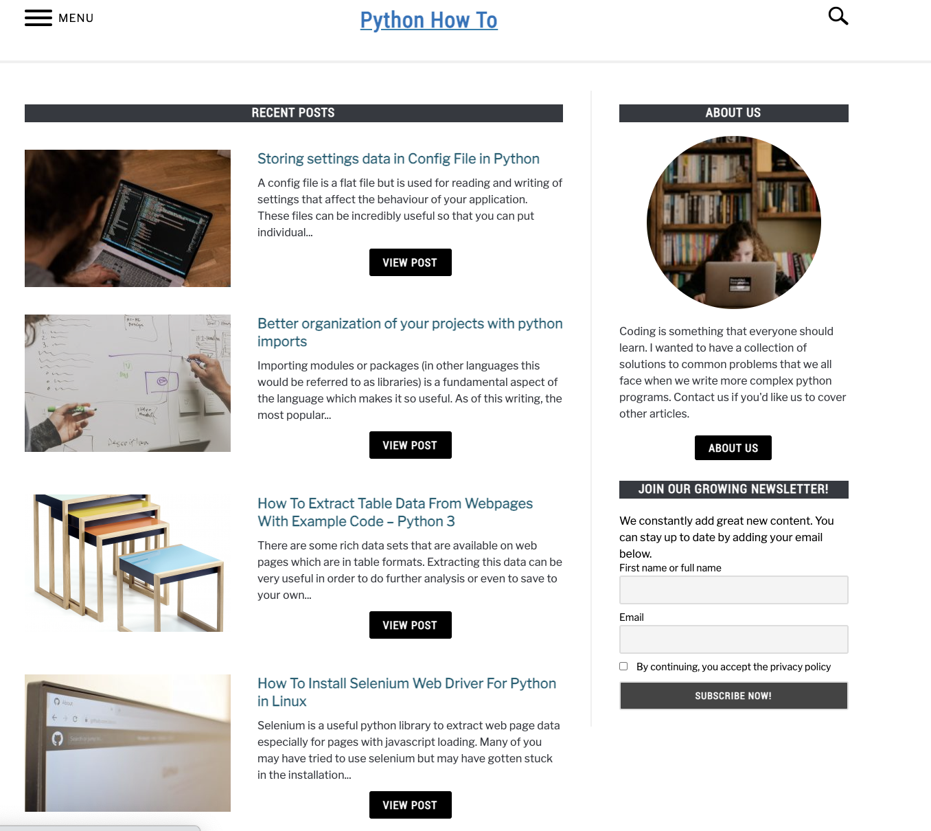 Python: How to program gallery image