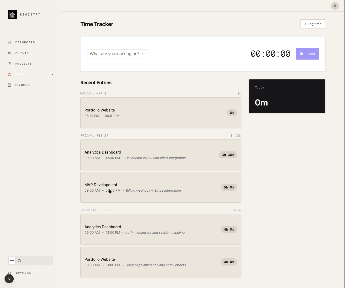 FreelanceHQ - Screenshot 5 showing product features and functionality