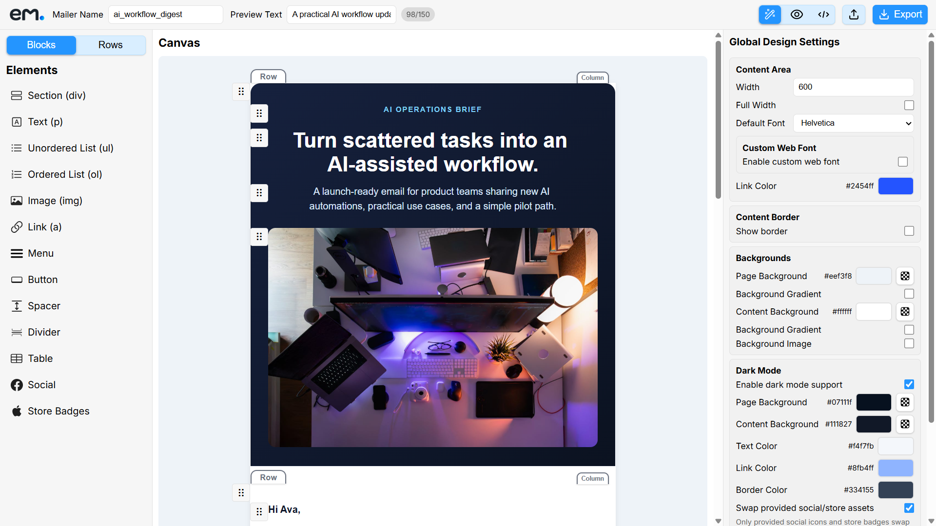 EmailBuilder.in gallery image