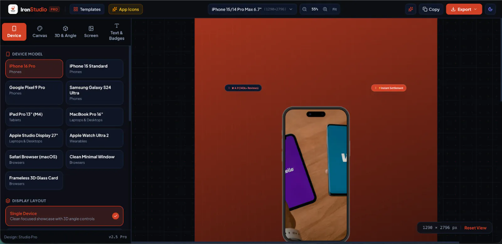Iron Studio screenshot 3