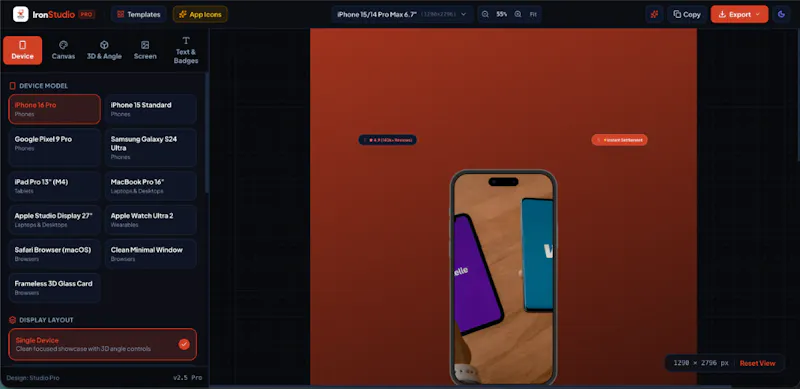 Iron Studio screenshot 3