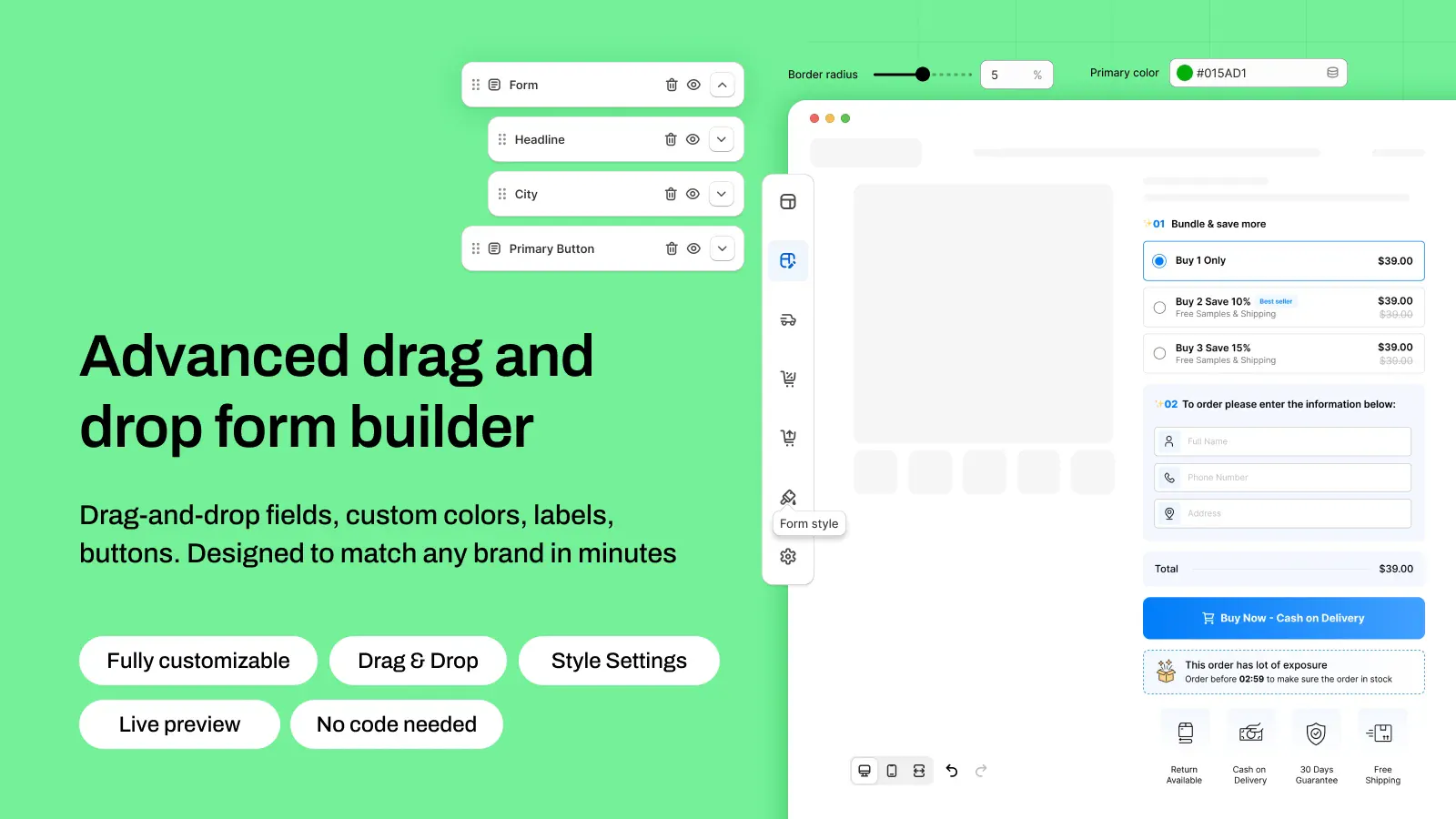 A Better COD form for Shopify! screenshot 6