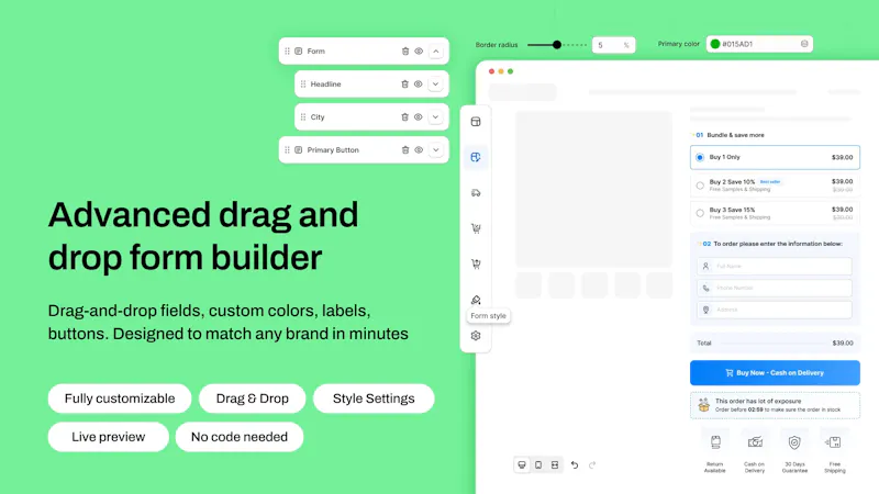 A Better COD form for Shopify! screenshot 6