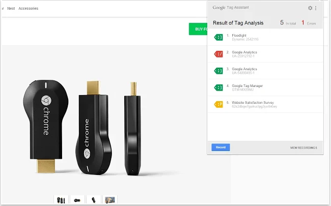 Tag Assistant (by Google)