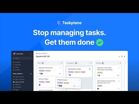 Taskplane gallery image