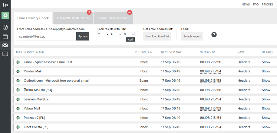 Email preview - Testi@ gallery image