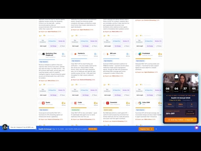 Agentic API Grader by SaaStr.ai gallery image