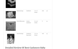 VirkotieVANILLA 100% Cashmere Baby Blanket media 2