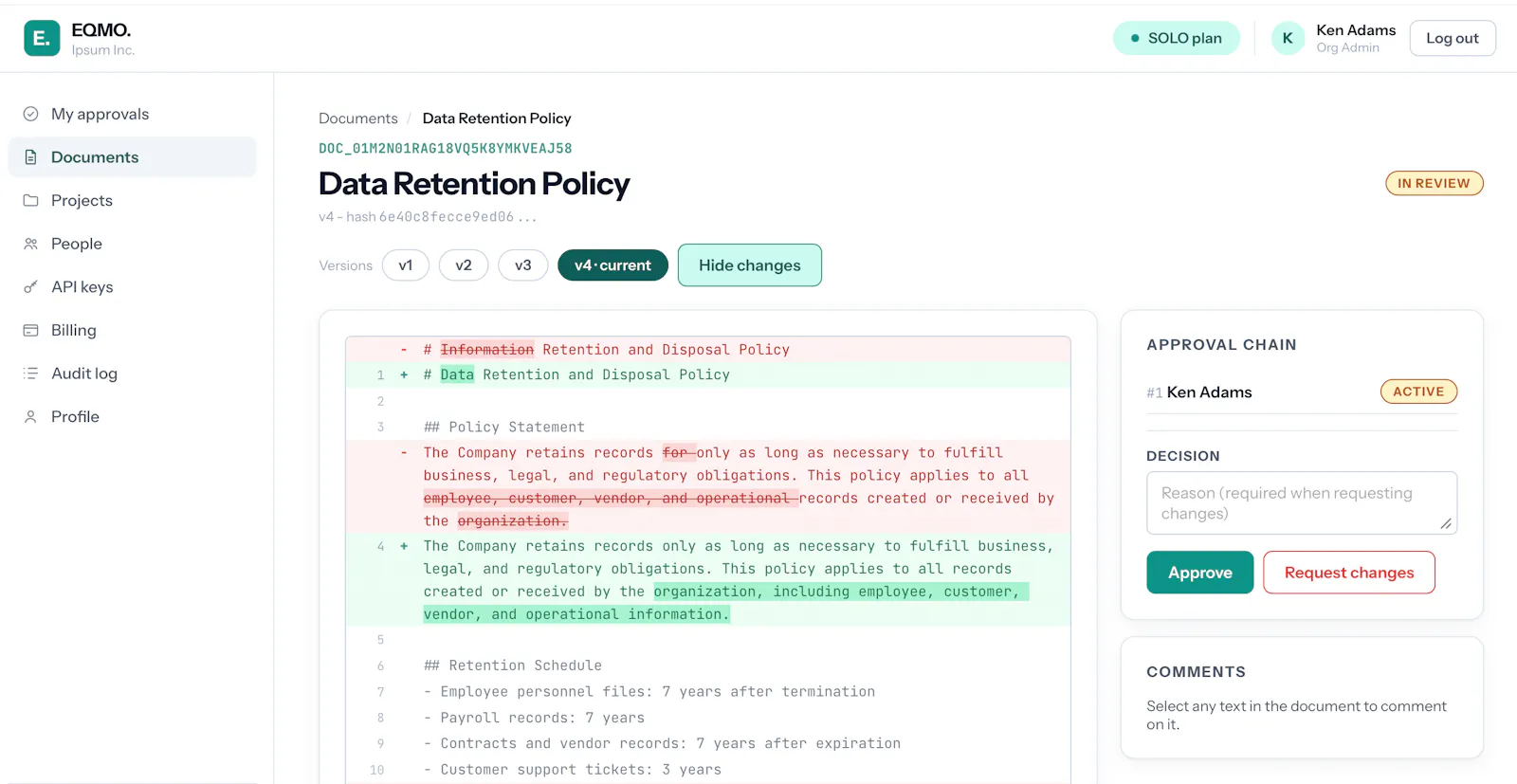 EQMO. screenshot 1