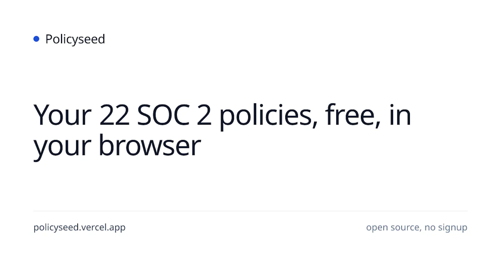 Policyseed screenshot 1