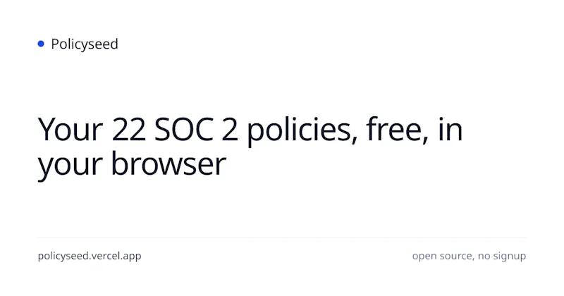 Policyseed screenshot 1