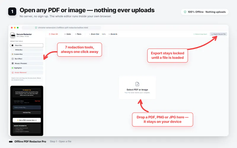 Offline PDF & Image Redactor screenshot 2