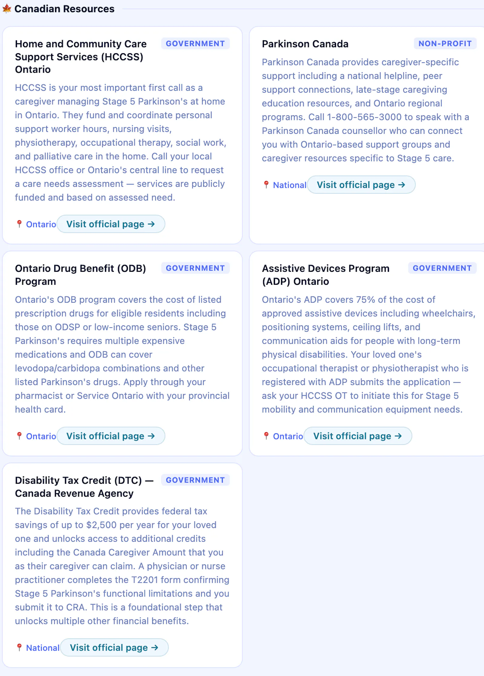 Moonlight - Caregiver Roadmap screenshot 4