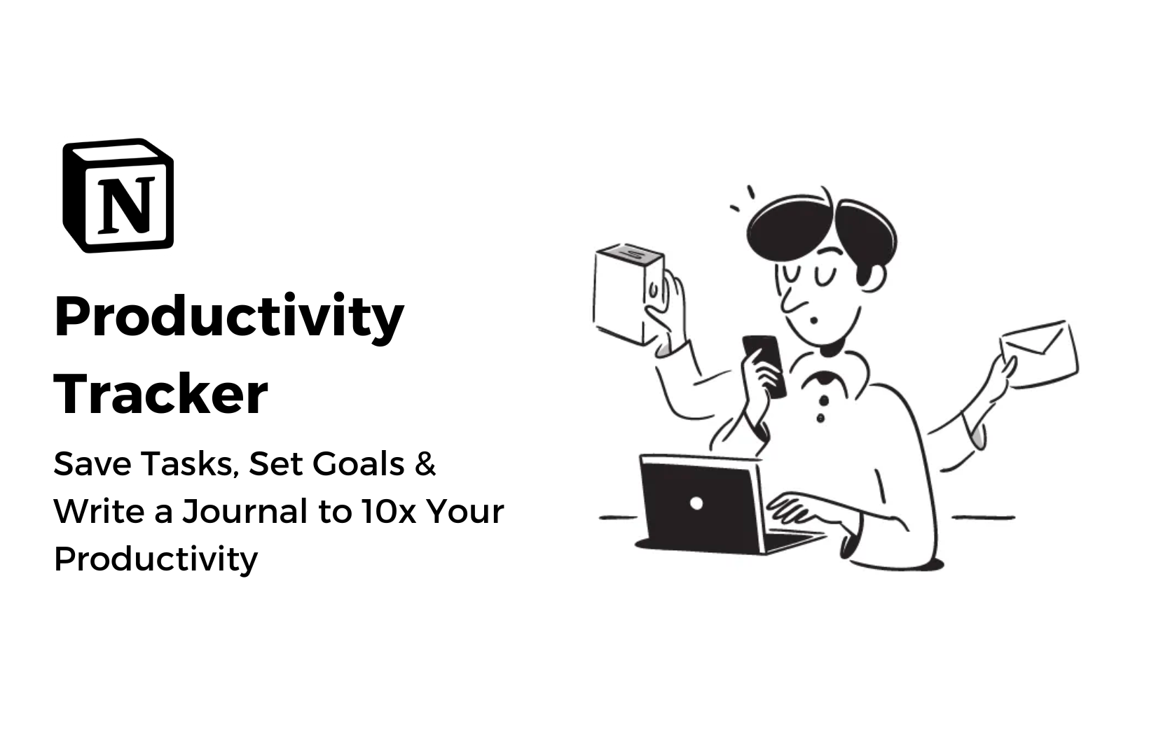 Notion Productivity Tracker - Organiseer taken, stel doelen en schrijf een dagboek media 1