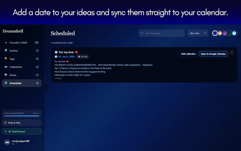 Dreamshelf screenshot 7