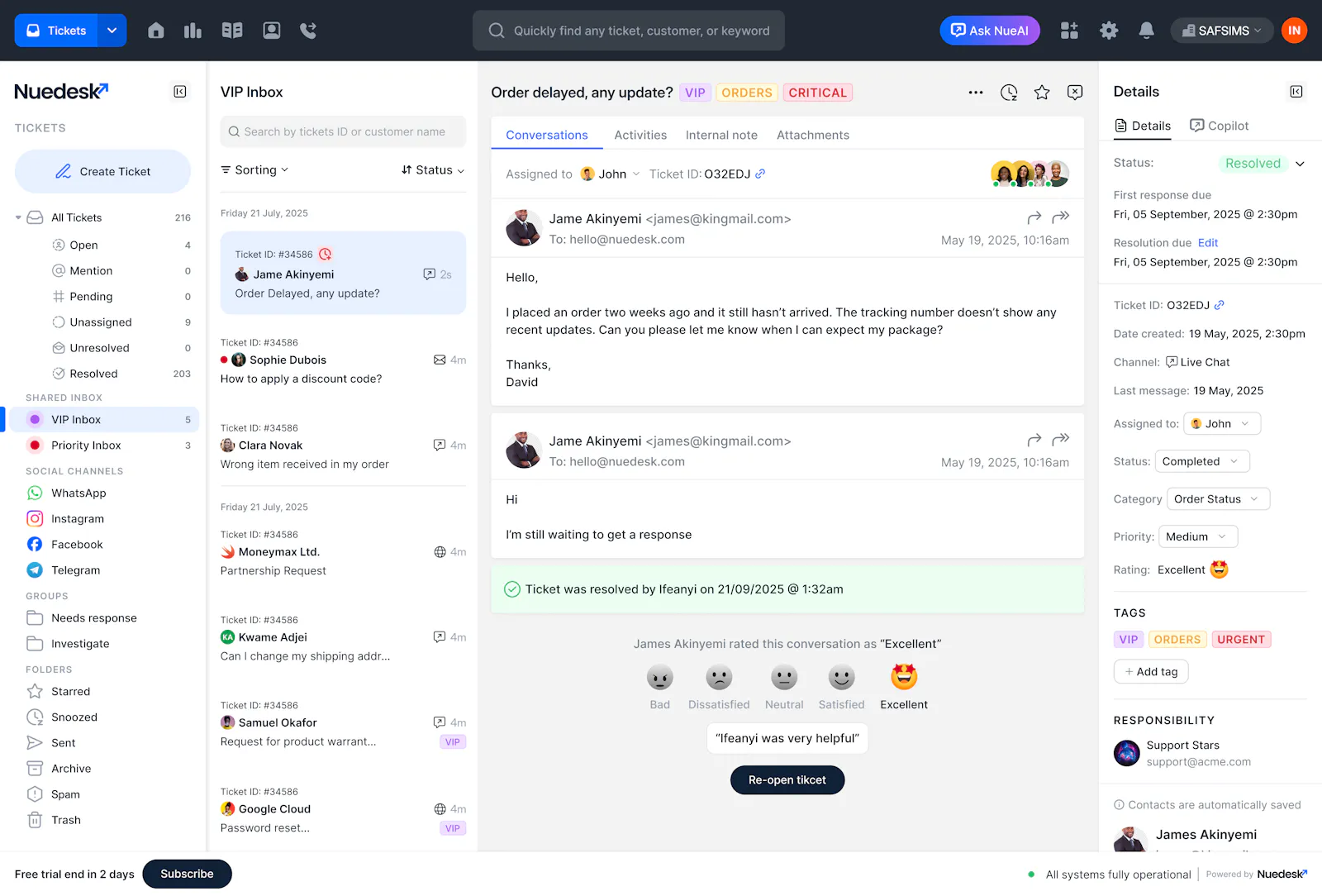 Nuedesk screenshot 1