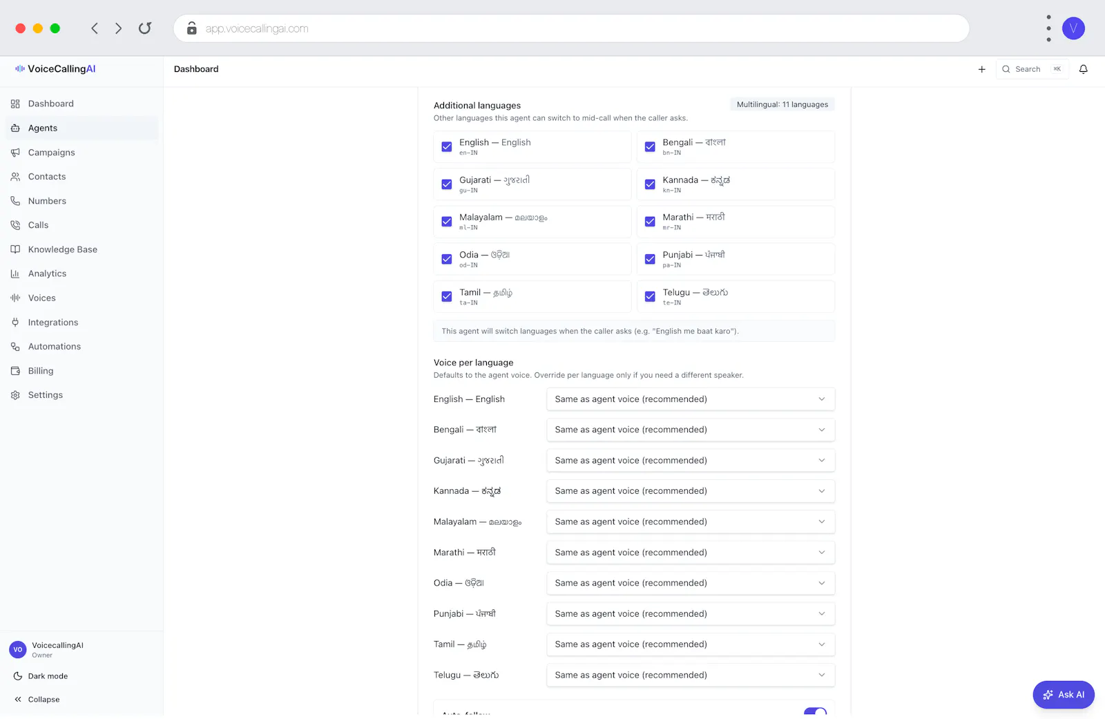 VoiceCallingAI screenshot 5
