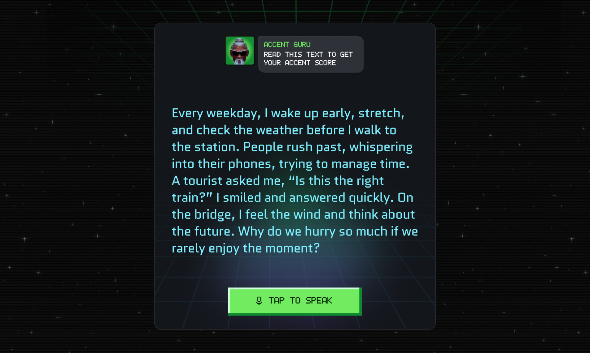 Fluently Accent Guru - Screenshot 2 showing product features and functionality