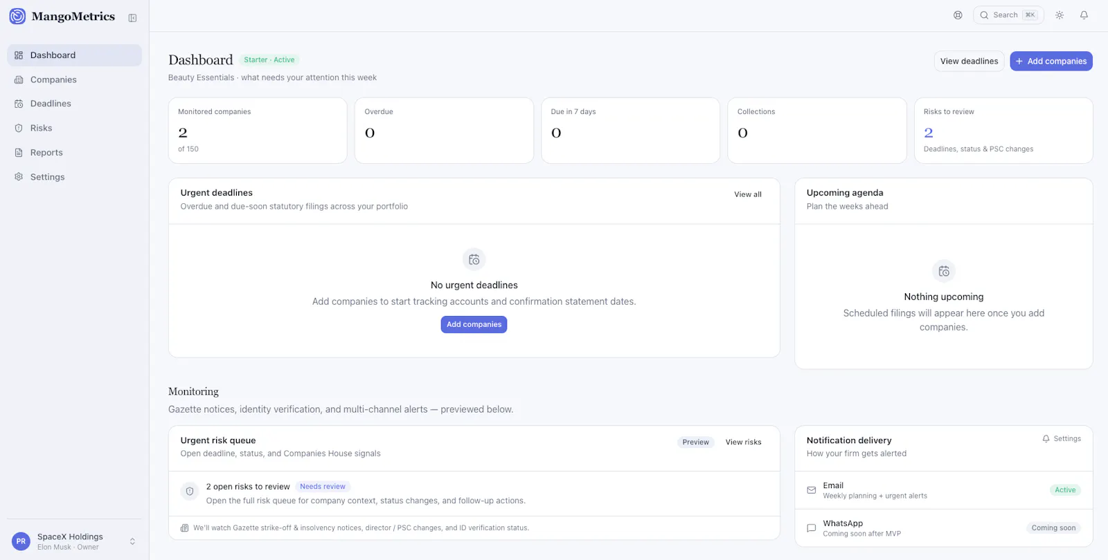 MangoMetrics screenshot 1