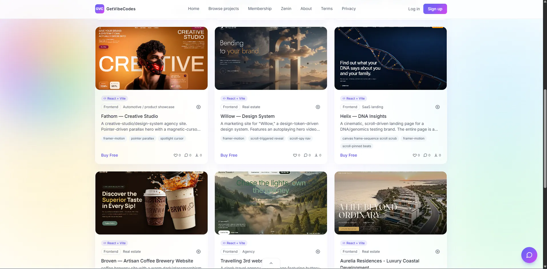 GetVibeCodes gallery image