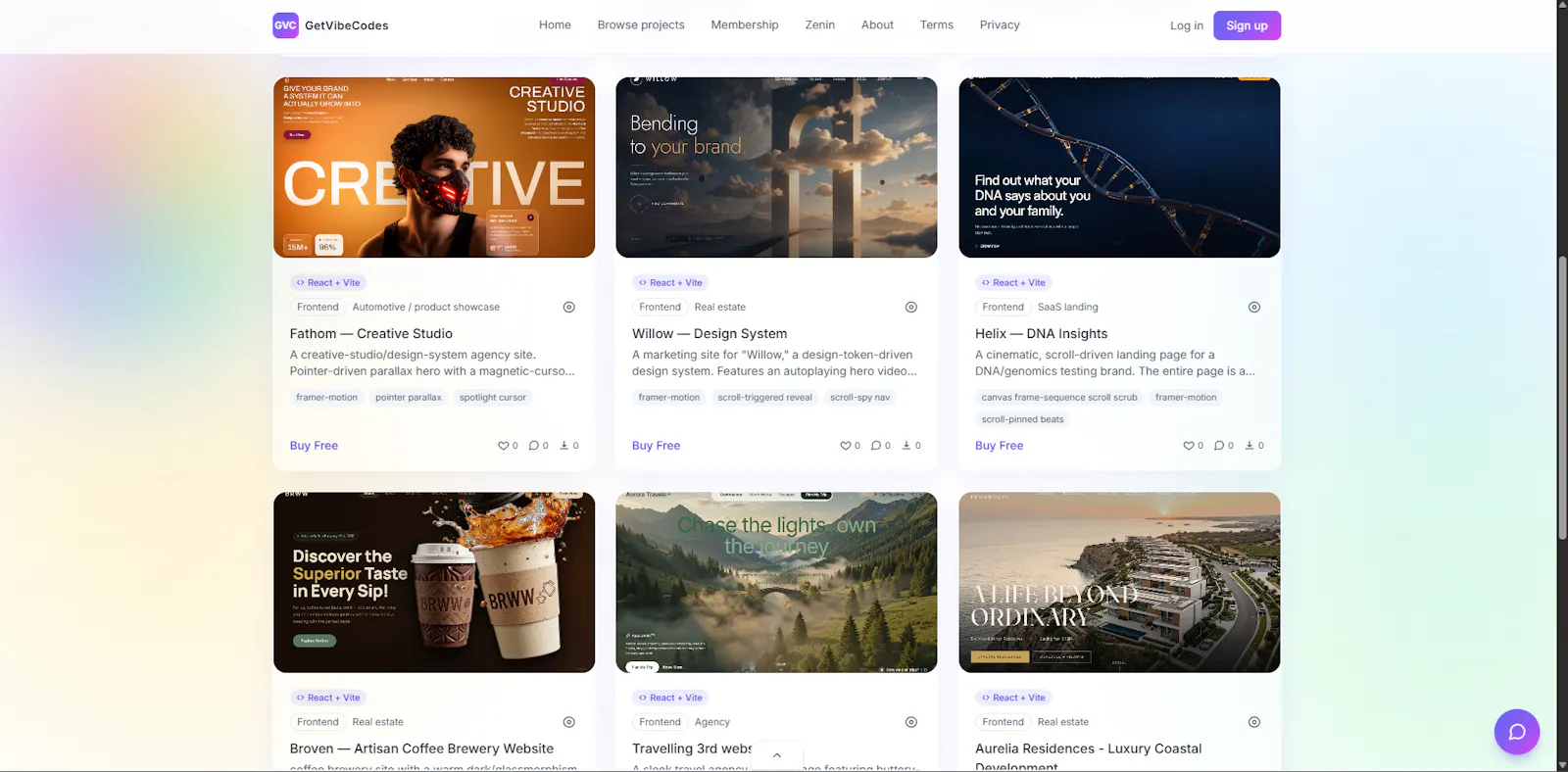 GetVibeCodes screenshot 2