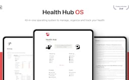 Health Hub OS (Notion Template) media 2