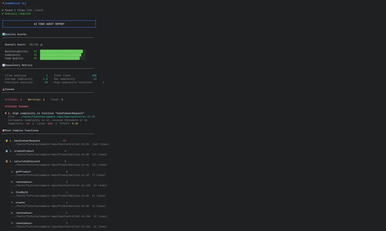 CodeMallet CLI product banner