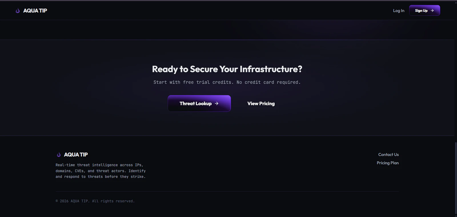 Aqua TIP — Threat Intel Platform screenshot 3